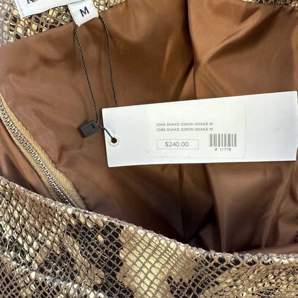 Karina Grimaldi Snake Print Mini Skirt - Gray - Picture 6 of 12